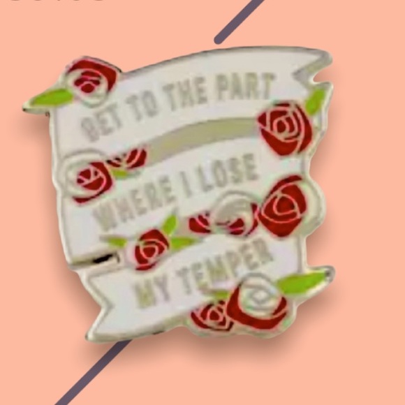 Queen of Hearts ''Lose My Temper'' Flair Pin – Alice in Wonderland - Picture 1 of 3